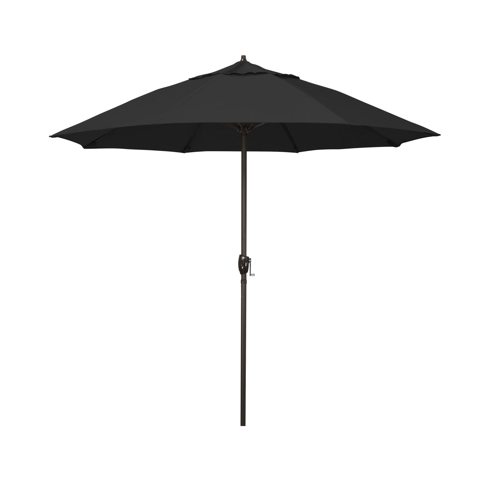 Gino 7.2' Sunbrella® Umbrella, Canvas Black Sunbrella® Canvas, 94"H x 86.3"W x 86.3"D