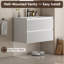 Meuble-lavabo mural simple avec lavabo en céramique et 2 tiroirs-684340957-694458079