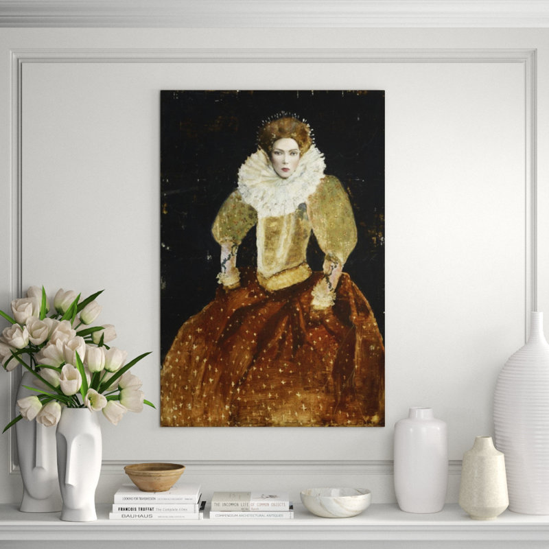 Lady In Waiting Print by Sarah Atkinson, Glass Coat, 45" H x 30" W