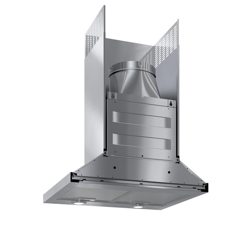 300 Series 300 CFM Convertible Wall Mount Range Hood in Stainless Steel with Nightlight, 24"