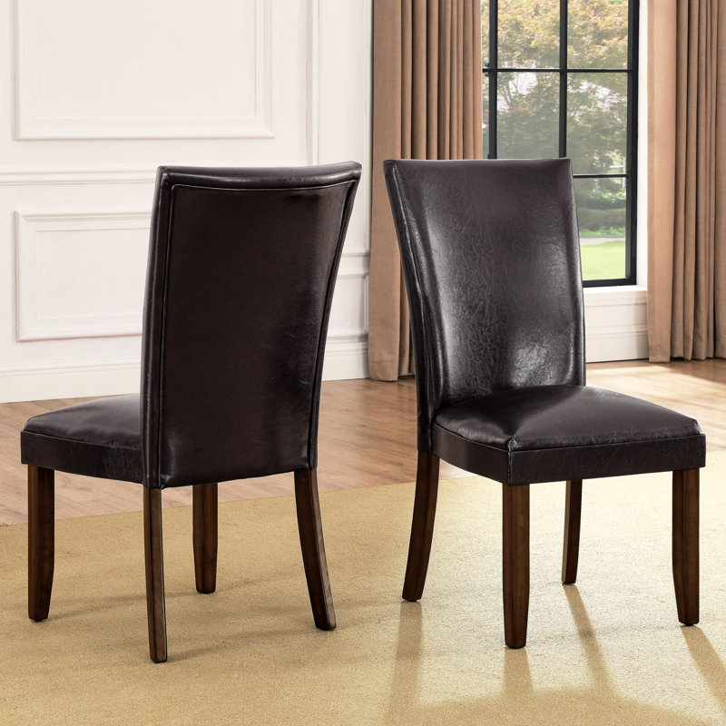 Chaise Parson rembourrée Pilottown, Brun
