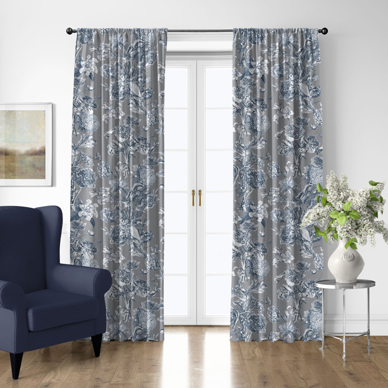 Ensemble de 2 rideaux en coton Alexandrie, L 50 po x L 132 po