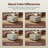 23.5" W Square Faux Leather Ottoman With Storage Puff with Casters-1613154856