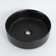 ANDVIN 14.17'' Black Ceramic Round Vessel Bathroom Sink Above Counter with Pop-up Drain.