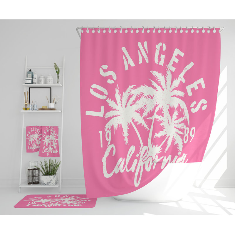Neviyah Polyester Shower Curtain Set