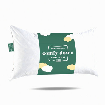 Premium Down Blend Rectangle Pillow Insert - Sham Stuffer - Decorative Cushion - 95% Down 5% Feathers - Plush Comfort & Support