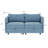 Hamza Chenille Upholstered 2-Seater Sectional Sofa with Storage-980010308