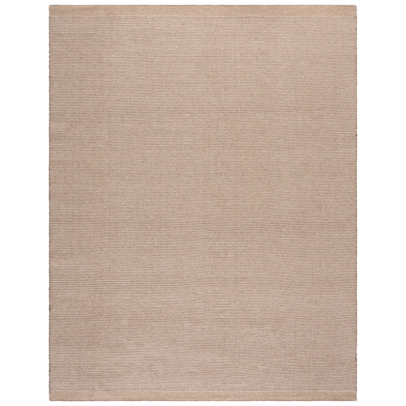Vermont Hand Woven Wool;Cotton Solid Color Indoor Rug, Rectangle 8' x 10'