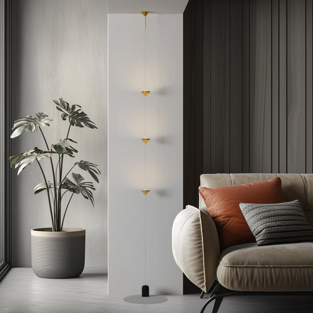 Mercer41 Brinnlee 1 - Light Golden LED Pendant Light Marble Linear ...