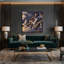 Oiseaux Canada, toile mauve sur toile mauve