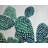Opuntia Cactus Placemat | Exotic Botanical Bedroom Decor
