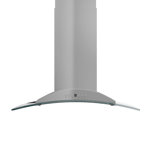 ZLINE 30 in. Convertible Vent Island Mount Range Hood in Stainless Steel & Glass (GL9i-30)