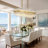 33.5" Modern Gold Rectangle Chandelier-249224877-249224874