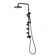 Lanikai 8-in Rain Showerhead Shower System with 3-Body Jets Multi-function Handshower and Pivoting Shower Arm 1.8 GPM