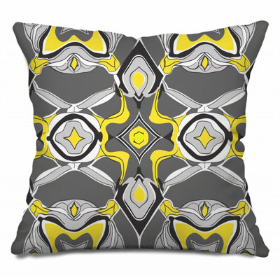  Abstract   Reversible Throw Pillow