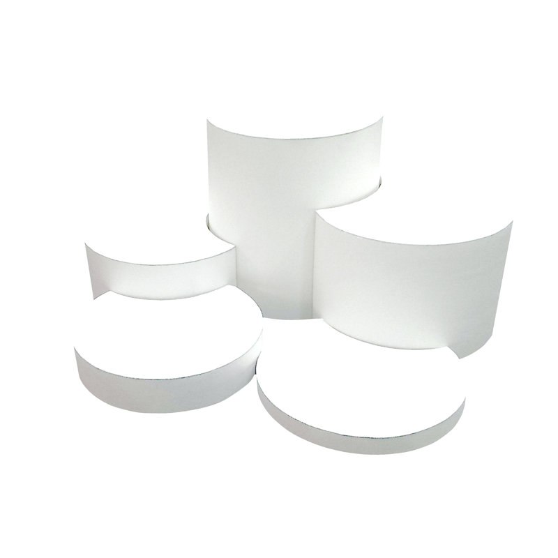 Présentoir rond blanc