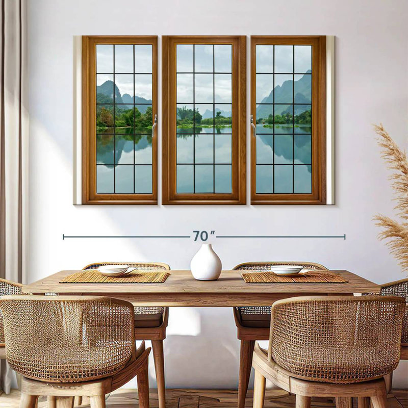 Lilie Window Pane, 42" H x 65" W