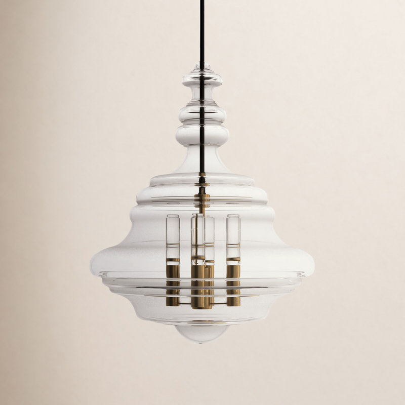 Washington 4 - Light Pendant, Aged Brass