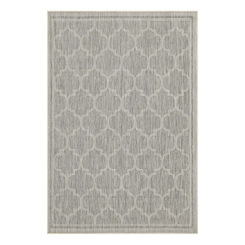 Trellis Patterned Indoor/Outdoor Area Rug, Rectangle 7'10" x 10'3"