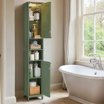 Armoire de rangement avec lumières Evadean