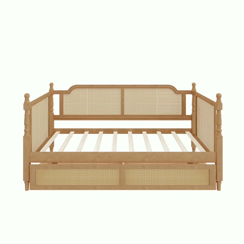 Wood Rattan Daybed