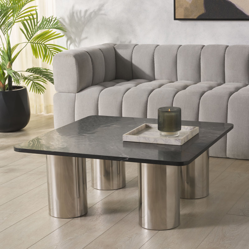 Table basse à plateau en marbre Lameeka