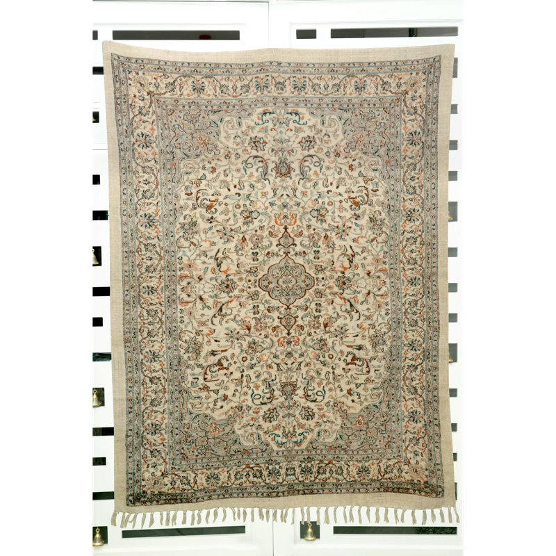 Rectangle 55 cm x 78 cm Geometric Cotton Area Rug