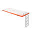 15 x 6FT Non-Slip Water Floating Dock Mat with Detachable Ladder & Portable Carrying Bag