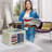 Large Storage Box Two-Compartment Foldable with Window & Handles - Single Piece-1626511456