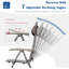 Ensemble de 2 chaises de patio pliantes en tissu textilène rembourré, idéal pour le confort extérieur et la portabilité