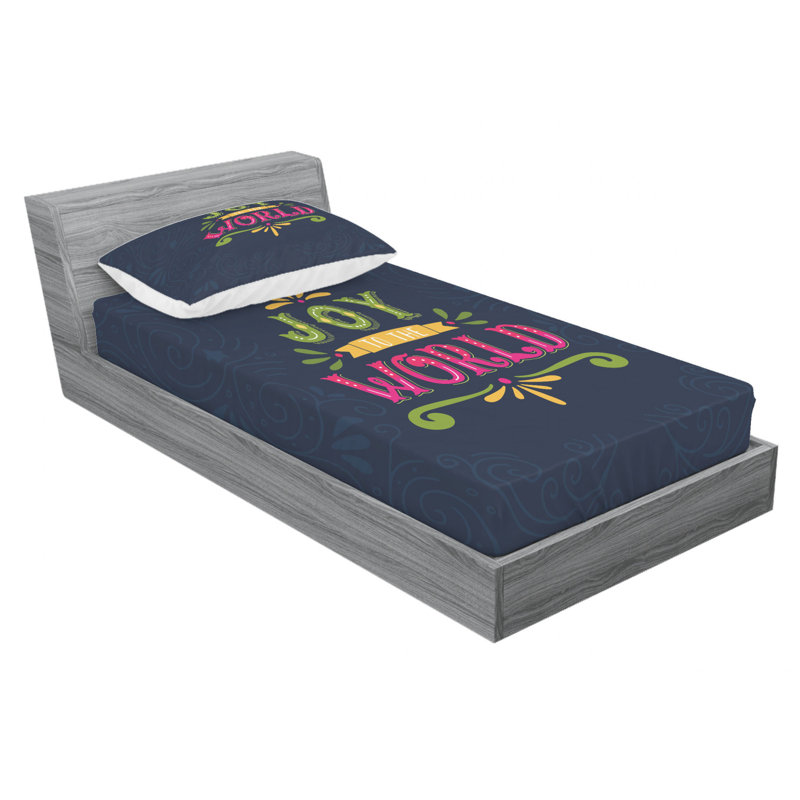 Microfiber Sheet Set, Twin Sheet Set with Fitted Sheet