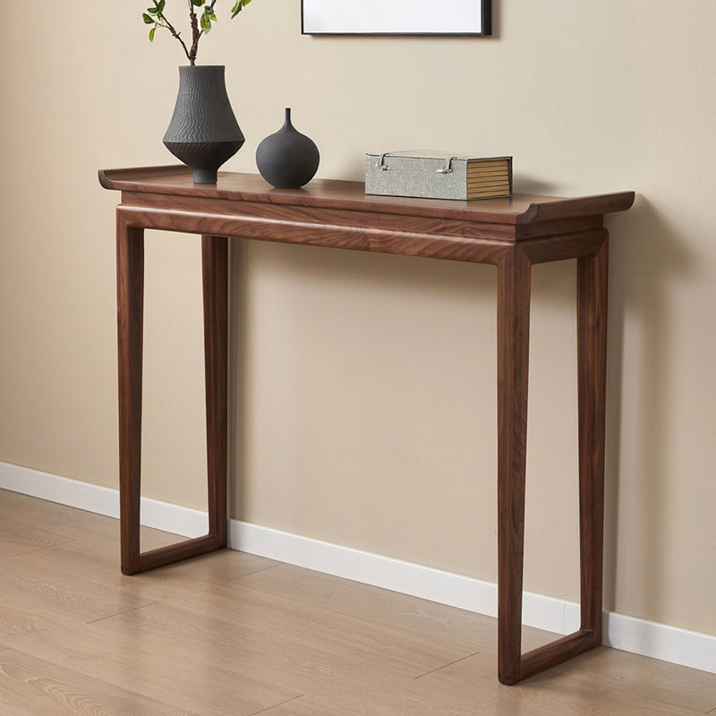 Console simple de style chinois, 36.2" H x 54.3" W x 12.6" D