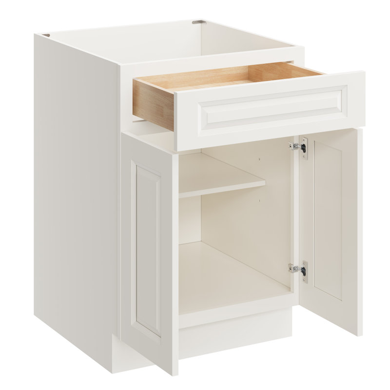 CASAINC Ready-to-Assemble W24" X H34.5" X D24" Kitchen Cabinet Base Cabinet, 24", Cyber Grey