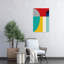 Vibrant Geometric Abstract Abstract Bold Colorful Wall Art Print by Little Dean - Wrapped Canvas Print-1492656825