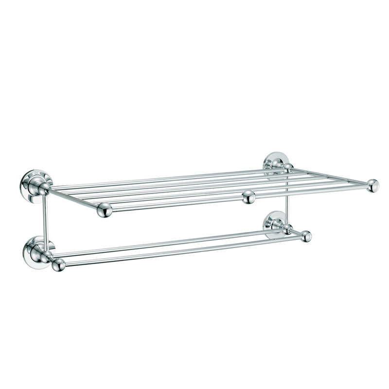 Clarendon Wall Shelf, Polished Chrome