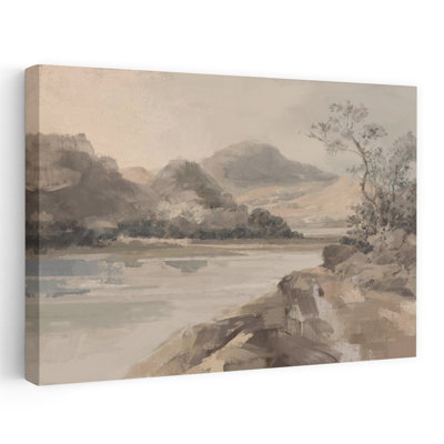 Reproduction d'art mural Mute Abstract Contemporary Landscape Nature