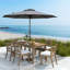 250 cm Patio Umbrella Outdoor Heavy Duty Market Umbrella-1035017929-1035085363