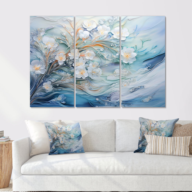 «Snow Charm», impression d'art mural, Toile tendue, H 32 po x l 48 po x P 1 po
