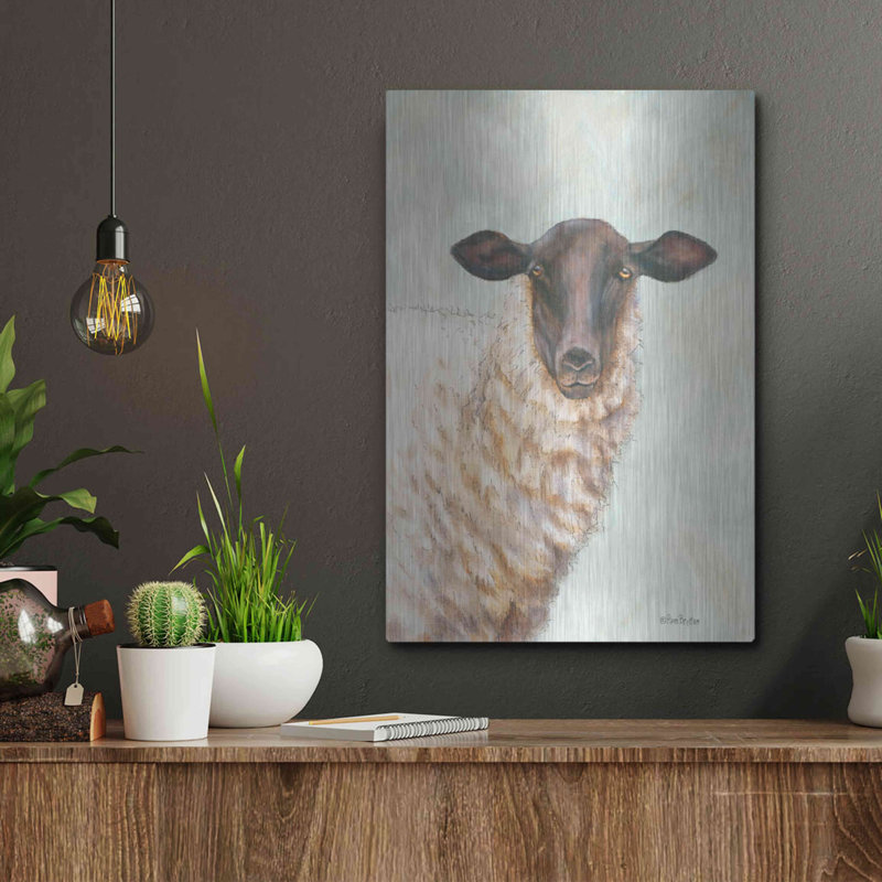 Pam Britton Farm Sheep Acrylic Wall Art, 12" x 16"