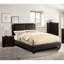 Grand lit Modern Elegance, revêtu de similicuir brun avec tête de lit, sans sommier tapissier pour sommier contemporain-462202991-462202989