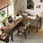 Tan Rectangular Solid Wood desk-108977071-108977074