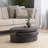 Rotating coffee table with sturdy base