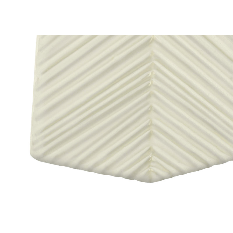 H 29 po, lampe de table, céramique blanche, abat-jour ivoire / crème, contemporain