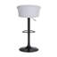 Tabouret de bar réglable en bois noir Lydia