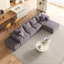 Ensemble de canapé modulaire rembourré en forme de L 132 po - 132 po - Combinaison libre, modulaire et 132 coussins-274279335