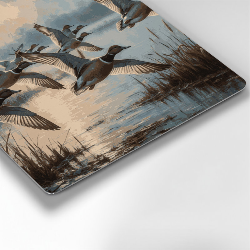 Art mural en métal oiseaux, H 12 po x l 12 po