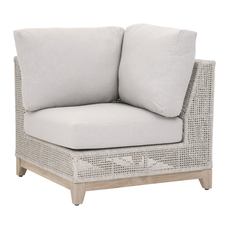 33.75'' Wide Aluminum Patio Sectional with Cushions