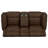 Espresso Power Loveseat with Console 