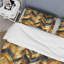 Gold And Black Gilded Luxury Chevron Pattern - Ensemble de housse de couette à chevrons-115692532