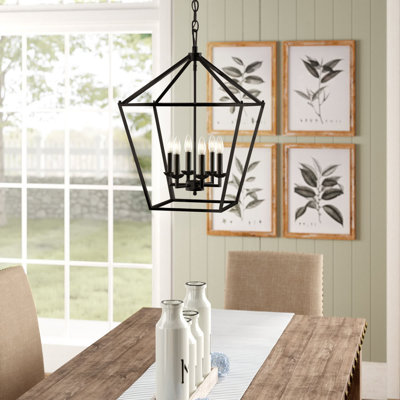 Lustre géométrique à 6 lumières Gunn